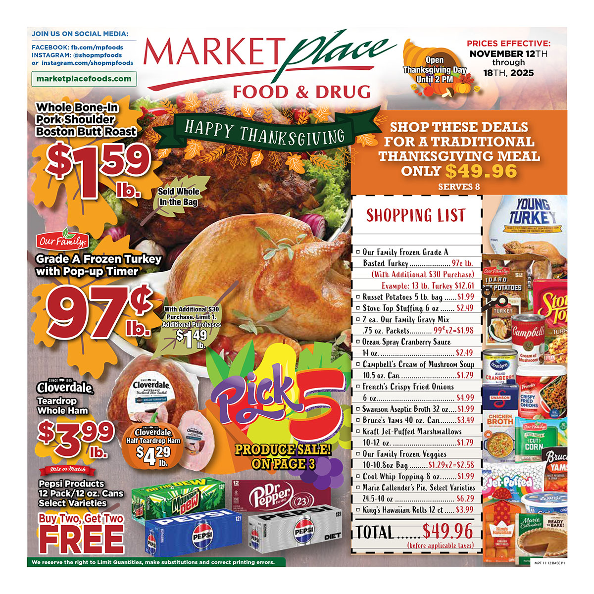 Weekly Ad Page 1