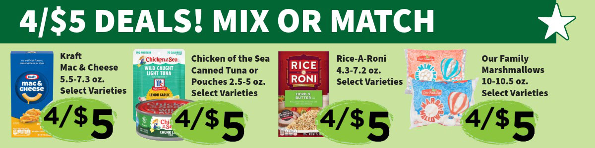 Buy 5 Save $5