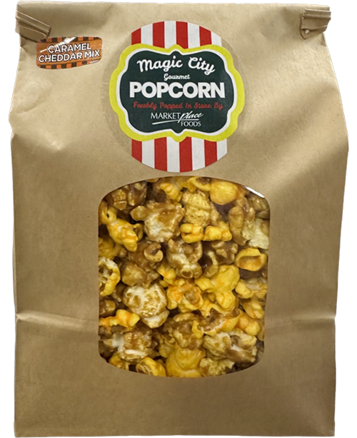 Cheddar Caramel Popcorn Bag
